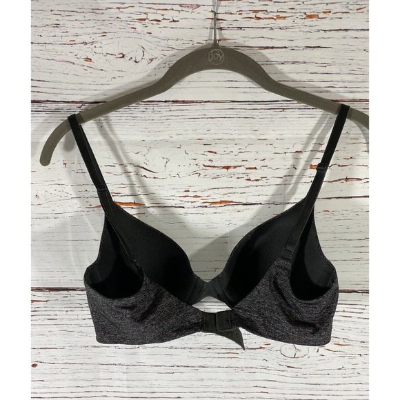 Victorias Secret Uplift Semi Demi Bra 32 C Black Underwire Padded Adjustable - Picture 2 of 11